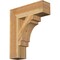 Ekena Millwork Merced Block Rough Sawn Bracket, Western Red Cedar, 6"W x 22"D x 26"H BKT06X22X26MRC05RWR - alternate 1